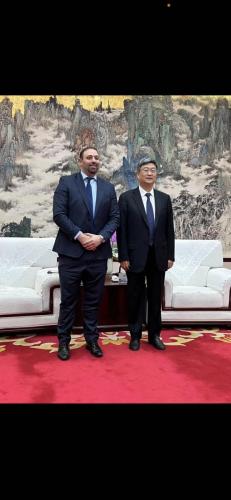 Jack Perry, the Chairman of the 48 Group Club meet with Sun Yong Vice Governor of Anhui Province